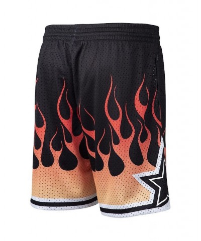 Men's Black Orlando Magic Hardwood Classics 1994/95 Flames Swingman Shorts $44.19 Shorts