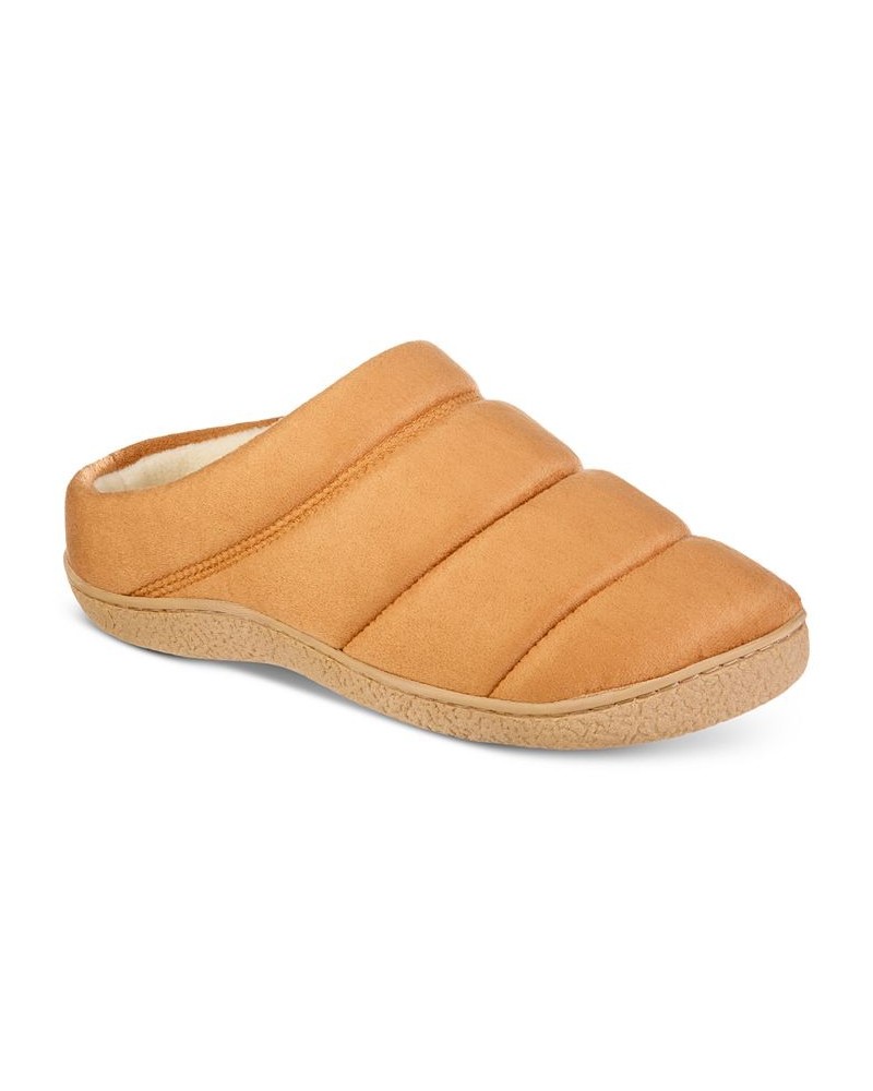 Men's Rory Hoodback Puffer Slipper Tan/Beige $14.28 Shoes