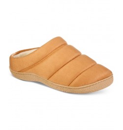 Men's Rory Hoodback Puffer Slipper Tan/Beige $14.28 Shoes