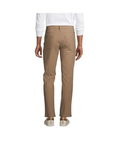 Men's Straight Fit Flex Performance 5 Pocket Pants Tan/Beige $38.23 Pants