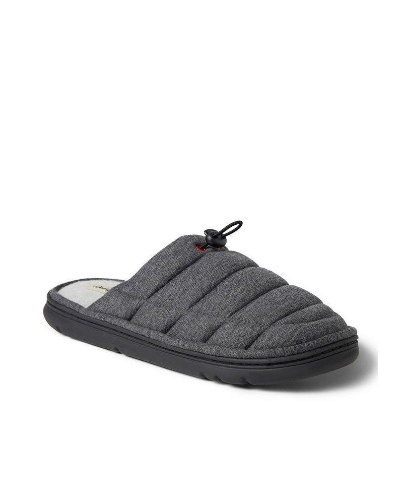 Men's Austin Quilted Sweatshirt Scuff Slippers Black $25.38 Shoes