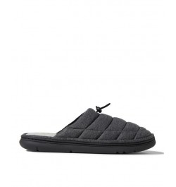 Men's Austin Quilted Sweatshirt Scuff Slippers Black $25.38 Shoes