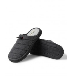 Men's Austin Quilted Sweatshirt Scuff Slippers Black $25.38 Shoes