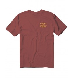 Quicksilver Men's Surf Lock-Up Short Sleeves T-shirt Brown $13.05 T-Shirts