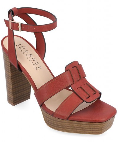 Women's Mandilyn Platform Sandals PD04 $51.99 Shoes