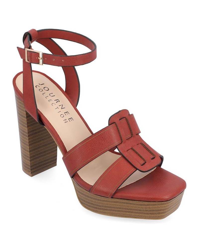 Women's Mandilyn Platform Sandals PD04 $51.99 Shoes