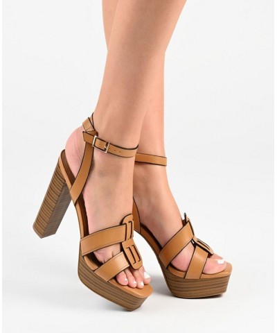 Women's Mandilyn Platform Sandals PD04 $51.99 Shoes