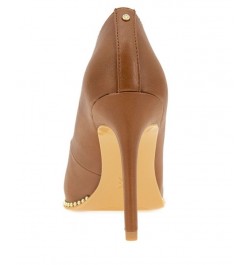 Women's Hawti Pointed Toe Pump Brown $47.96 Shoes