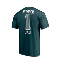 Men's Branded Midnight Green Philadelphia Eagles 1 Dad T-shirt $17.22 T-Shirts