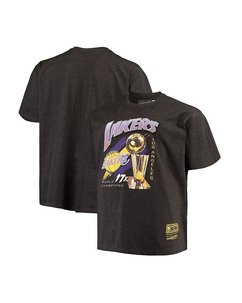 Men's Heather Charcoal Los Angeles Lakers Big and Tall 17X Trophy T-shirt $18.06 T-Shirts