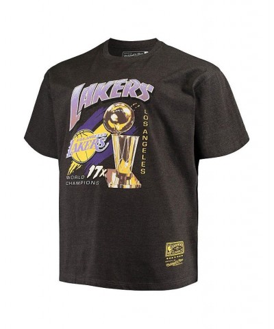 Men's Heather Charcoal Los Angeles Lakers Big and Tall 17X Trophy T-shirt $18.06 T-Shirts