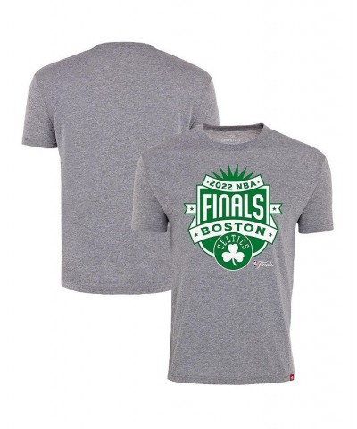 Men's Gray Boston Celtics 2022 NBA Finals Crest Comfy T-shirt $20.70 T-Shirts