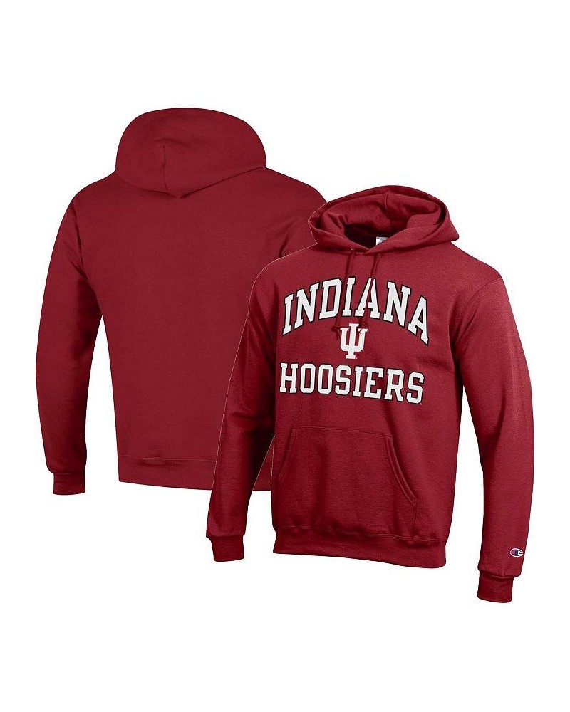 Men's Crimson Indiana Hoosiers High Motor Pullover Hoodie $34.30 Sweatshirt