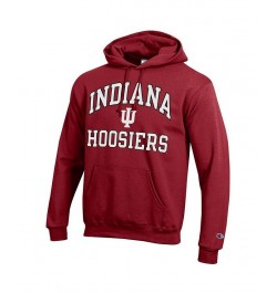 Men's Crimson Indiana Hoosiers High Motor Pullover Hoodie $34.30 Sweatshirt