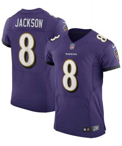 Men's Lamar Jackson Purple Baltimore Ravens Vapor Elite Player Jersey $131.10 Jersey