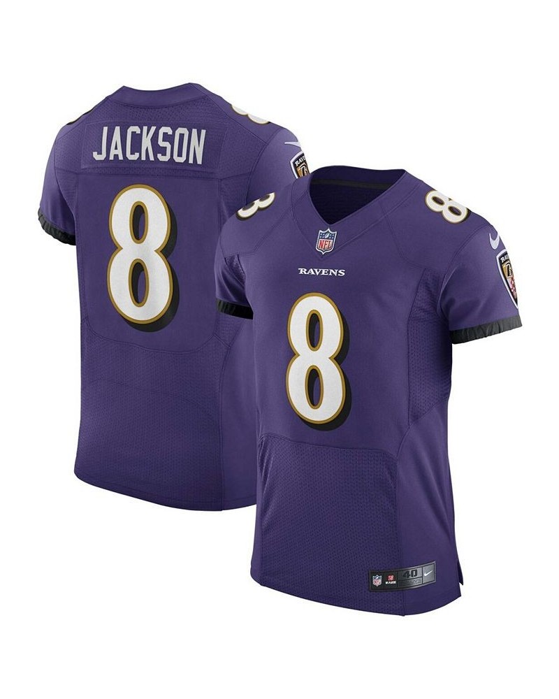 Men's Lamar Jackson Purple Baltimore Ravens Vapor Elite Player Jersey $131.10 Jersey