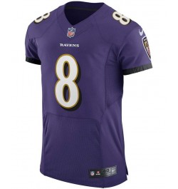 Men's Lamar Jackson Purple Baltimore Ravens Vapor Elite Player Jersey $131.10 Jersey