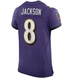 Men's Lamar Jackson Purple Baltimore Ravens Vapor Elite Player Jersey $131.10 Jersey