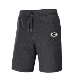 Men's NFL x Darius Rucker Collection by Heather Charcoal Green Bay Packers Logo Shorts $31.19 Shorts