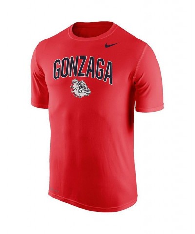 Men's Red Gonzaga Bulldogs Arch Over Logo Performance T-shirt $24.29 T-Shirts