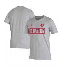 Men's Heathered Gray Bayern Munich Box T-shirt $14.88 T-Shirts