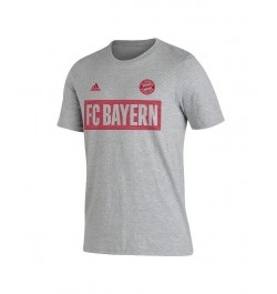 Men's Heathered Gray Bayern Munich Box T-shirt $14.88 T-Shirts