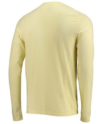 Men's Yellow Club America Voice Long Sleeve T-shirt $22.39 T-Shirts