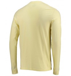 Men's Yellow Club America Voice Long Sleeve T-shirt $22.39 T-Shirts