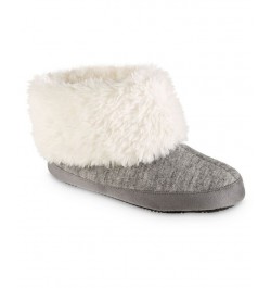 Women's Marisol Boot Slippers Gray $17.04 Shoes